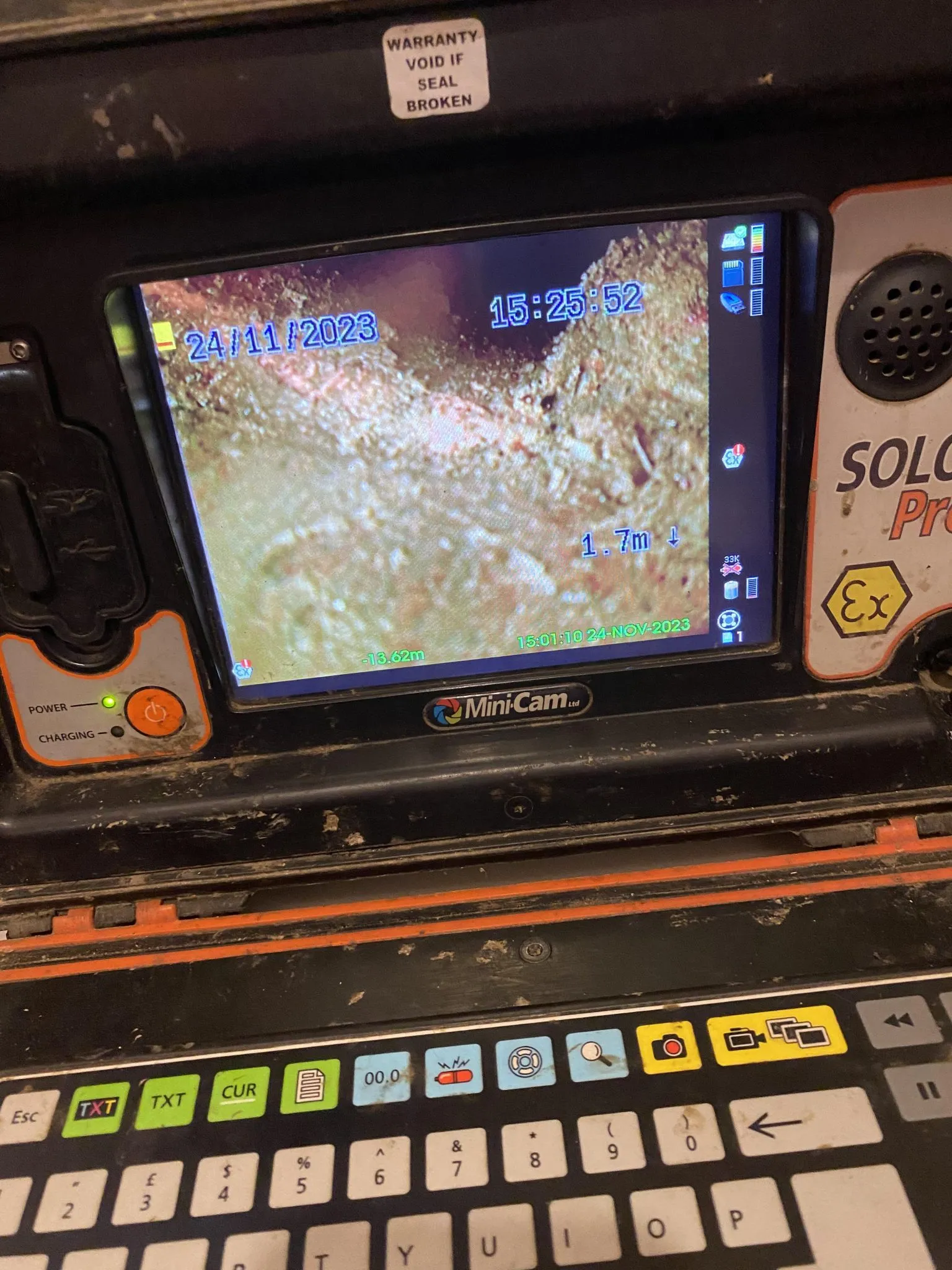 CCTV drain inspection camera device